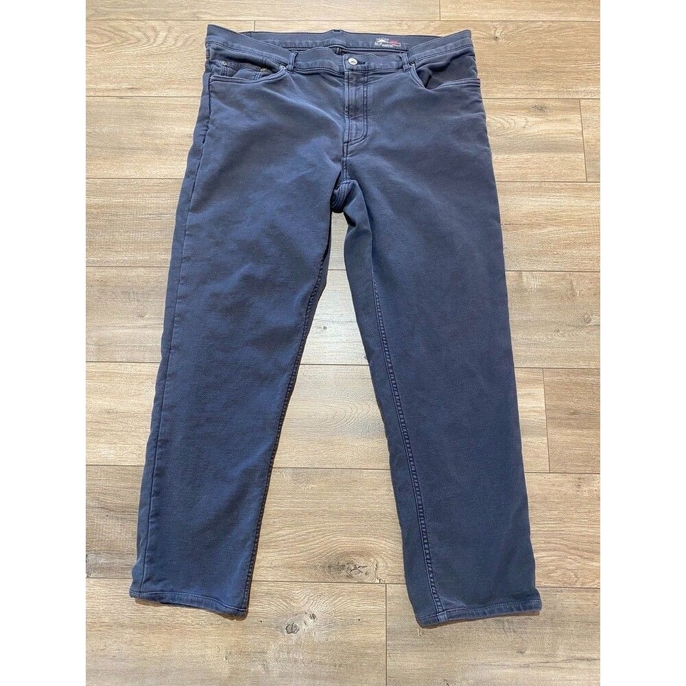 Faherty Stretch Terry 5-Pocket Pants Mens 38X29 Blue MBC0020-NVY